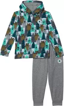 Детский набор Converse Into The Wild Hoodie & Joggers Set, цвет Dark Grey Heather