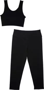 Детский набор HABITUAL girl Lainey Crop Tank & Leggings Set, черный
