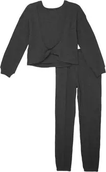 Детский набор HABITUAL girl Pull-On Joggers Set, цвет Dark Grey Heather
