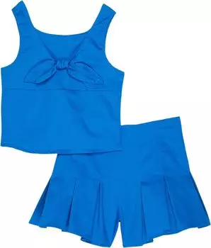 Детский набор HABITUAL girl Tie Front Shorts Set, синий