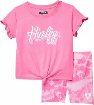 Детский набор Hurley Bike Shorts Set, цвет Hyper Pink