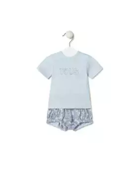 Детский набор из 2 предметов из хлопка Kaos с принтом Tous, голубой