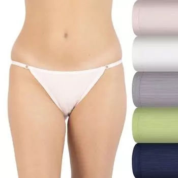 Детский набор из 5 стрингов с резинкой - 75-038p5 So, цвет barely pink pack