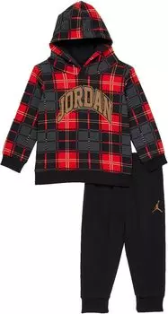 Детский набор Jordan Essentials Plaid Pullover Set, черный