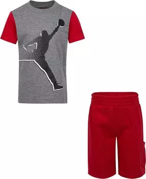 Детский набор Jordan Jordan Jumpman Cargo Tee/Shorts Set, цвет Gym Red