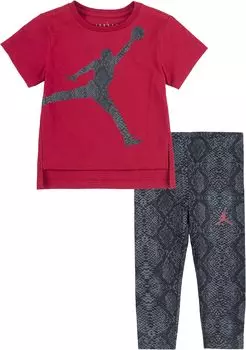 Детский набор Jordan Jumpman Snake Leggings Set, черный