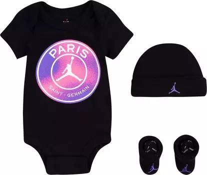 Детский набор Jordan PSG Three-Piece Set, черный