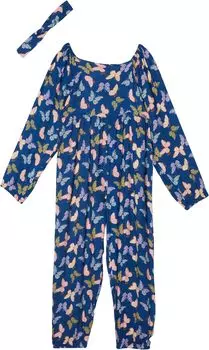Детский набор Levi'S Jumpsuit and Headband Two-Piece Gift Set, цвет Twilight Blue
