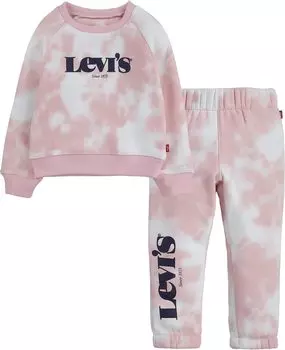 Детский набор Levi'S Tie-Dye Knit Set, цвет Almond