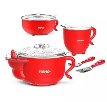 Детский набор Neno Mucca Zestaw Termicznych Miseczek I Sztuw Dla Dzieci, 1 шт