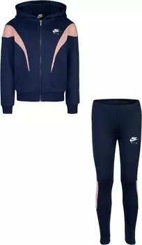 Детский набор Nike Full Zip Jacket Air Set, цвет Midnight Navy