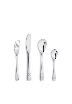 Детский набор столовых приборов 4 шт Kuppels, серебро