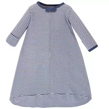 Детский носимый спальный мешок с длинными рукавами из органического хлопка, мешок, одеяло, слон, 3–9 месяцев Touched by Nature