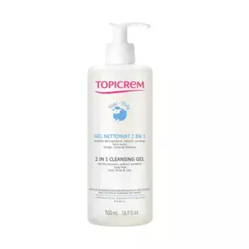 Детский очищающий гель Baby Gel Limpiador 2 En 1 Topicrem, 500 ml