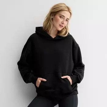 Детский оверсайз худи So, черный