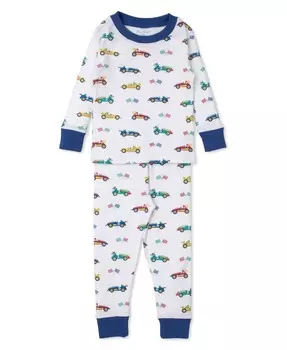 Детский пижамный комплект для ралли с гоночными автомобилями разноцветного цвета kissy kissy, мультиколор