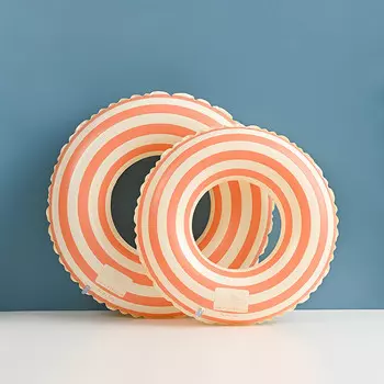 Детский плавательный круг SBART, плавательный круг для взрослых для мужчин и женщин, большой утолщенный спасательный круг, плавающее кольцо, предотвращающее опрокидывание, оранжевая полоса 80#*2