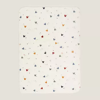 Детский плед Zara Home Disney Mickey Mouse Fleece, бежевый