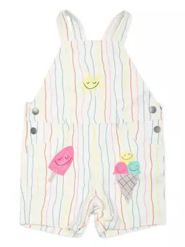Детский полосатый комбинезон Stella McCartney Stella McCartney Kids, белый
