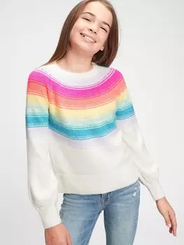 Детский полосатый свитер Gap, бежевый