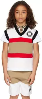 Детский полосатый жилет Off-White Burberry