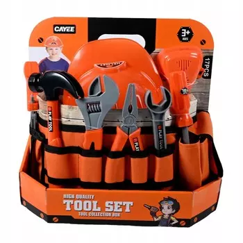 Детский пояс для инструментов, строительная каска, пила, набор инструментов Midex