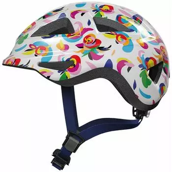 Детский прогулочный шлем ABUS "Ануки", белый / белый / красный