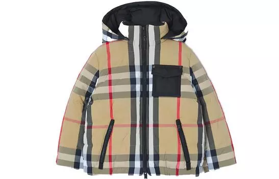 Детский пуховик Burberry, цвет Archive Beige