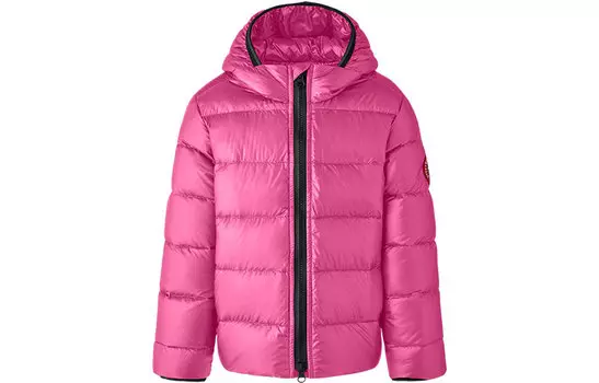 Детский пуховик Canada Goose, розовый