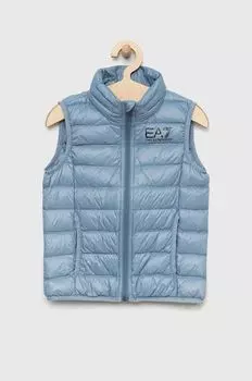 Детский пуховик EA7 Emporio Armani, синий