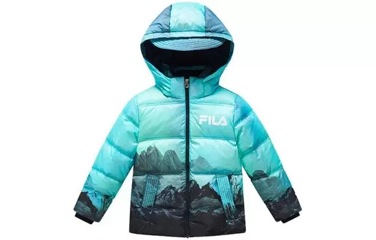 Детский пуховик FILA, цвет Allover Print