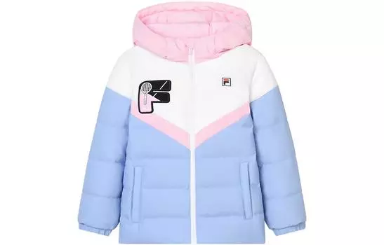 Детский пуховик FILA, цвет Diagonal blue
