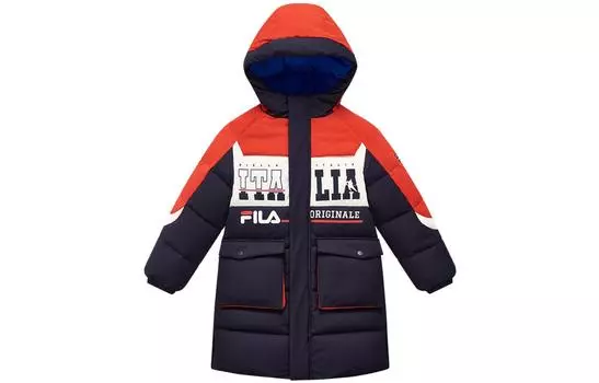 Детский пуховик FILA, цвет Navy