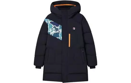Детский пуховик FILA, цвет Navy