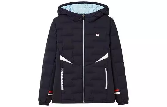 Детский пуховик FILA, цвет RD Royal Blue-FNV