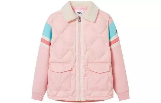 Детский пуховик FILA, цвет Свежий порошок-ФЛП