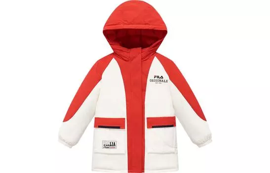 Детский пуховик FILA, цвет White