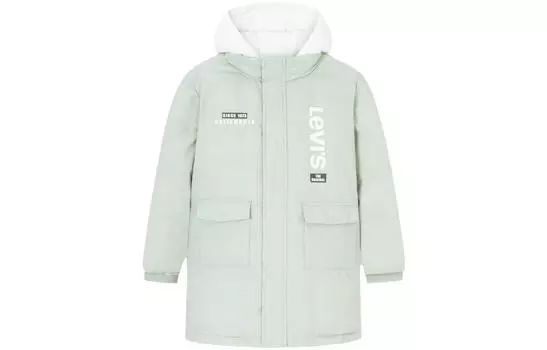 Детский пуховик Levi's levi’s, цвет Sage green