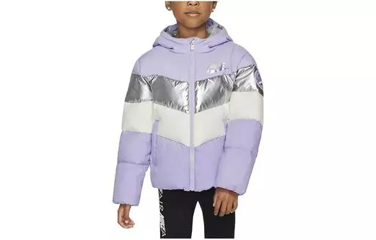 Детский пуховик Nike, цвет Lavender purple