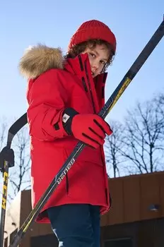 Детский пуховик Reima Serkkula, красный