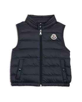 Детский пуховик-жилет New Amaury Down — для малышей и маленьких мальчиков Moncler, синий