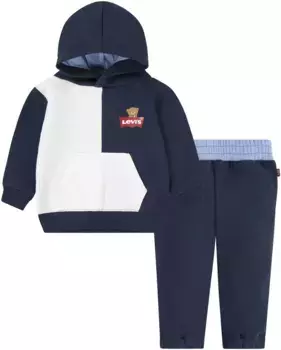 Детский пуловер и шорты Levi's "LVB SPLICED COLORBLOCK JOGGER SET", для МАЛЬЧИКОВ Levi'S Kids, цвет Dress Blues