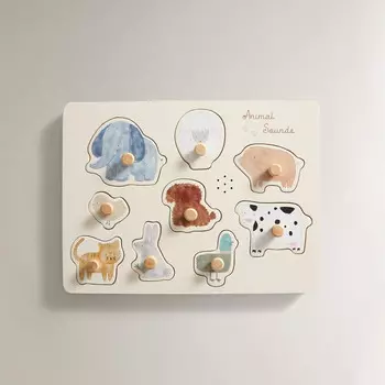 Детский развивающий пазл Zara Home Animal Sounds, 30х22х3,4 см