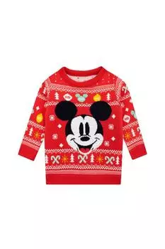 Детский рождественский джемпер с Микки Маусом Disney, красный