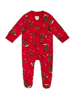 Детский рождественский комбинезон с принтом какапу Chelsea Peers, красный