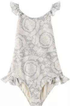 Детский серый купальник Barocco Versace