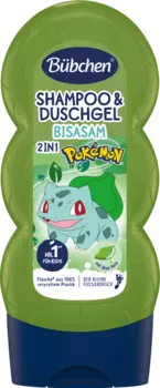Детский шампунь и усилитель Гель для душа 2в1 Покемон Бульбазавр 230 мл Bbchen