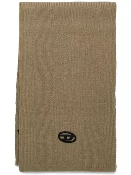 Детский шарф с вышитым логотипом Diesel Diesel Kids, серый