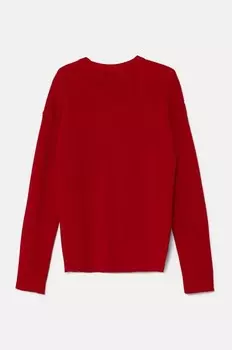 Детский шерстяной кардиган United Colors of Benetton, красный