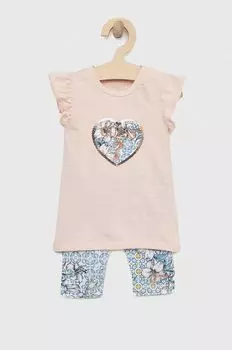 Детский шерстяной комплект Guess, зеленый